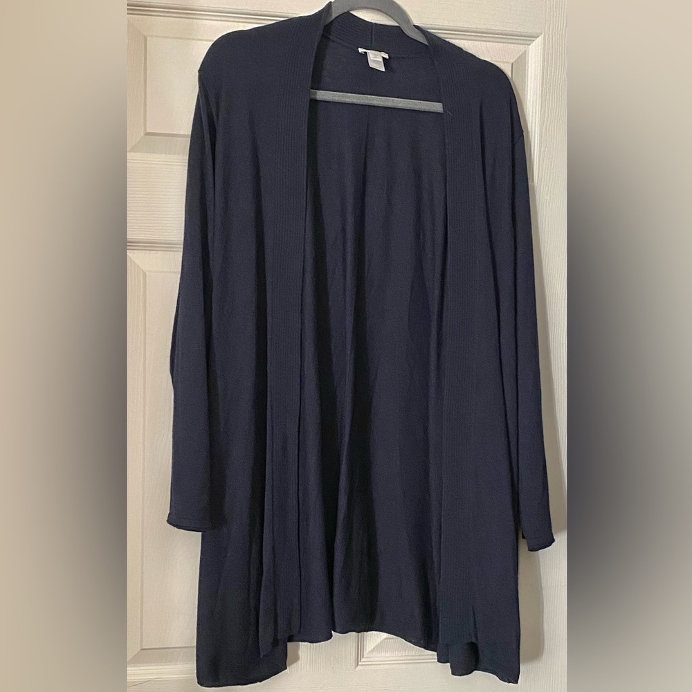 J.Jill open front navy blue cardigan 2X